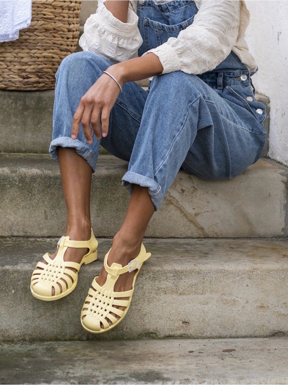 Méduse Women's Yellow Jelly Fisherman Sandals